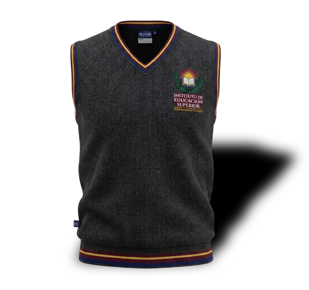 Chaleco gris escudo tricolor